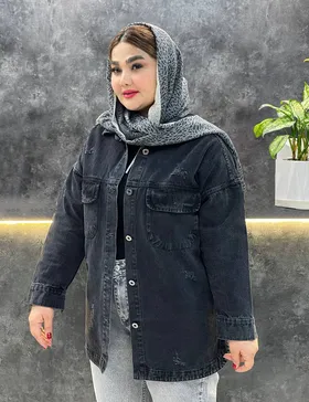کت جین زغالی سحرناز کد : 3322251