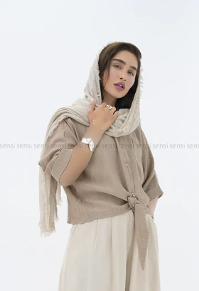 شومیز گره‌ای nrکد1002599
