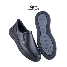 کفش مردانه چرم طبی اداری و روزانه کد 7060025