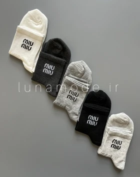 جوراب نیم ساق زنانه میو میو ملانژ