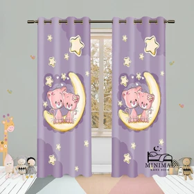 پرده کودک طرح خرسی مدل W5044