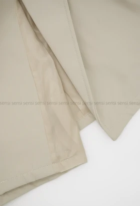 ترنچ کت یقه پهن سانتانا کد1004339