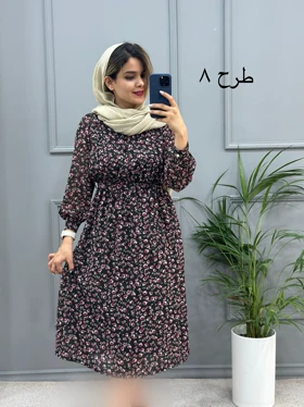 پیراهن حریر میدی 323
