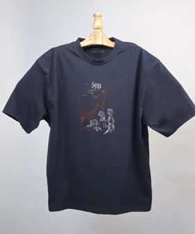 تیشرت لش مردانه و زنانه مدل پوستر هنری گوژیرا Gojira