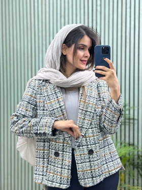 کت مزونی شانل آستردار