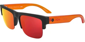 عینک آفتابی اسپای SPY Discord 5050 Soft Matte Black Translucent Orange