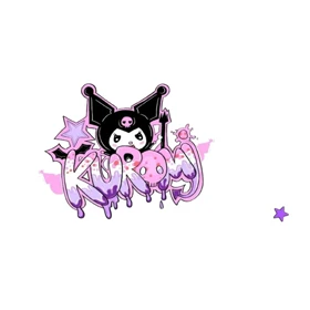 استیکر پارچه و لباس پاد آفرین مدل کارتونی کورومی kuromi کد 448