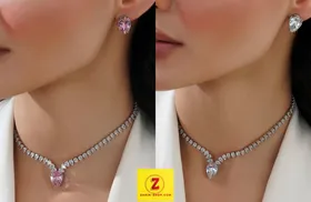 نیمست نگینی زنانه طرح جواهر
