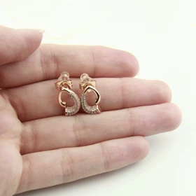 گوشواره زنانه فانتزی مدل نگیندار