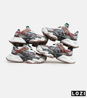 کفش کتانی مردانه و زنانه طوسی سفید گلبهی ADIDAS performance x9000l4