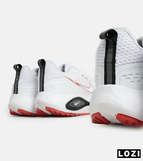 کفش کتانی مردانه و زنانه سفید قرمز Nike air zoom max