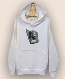 هودی مردانه و زنانه اصیل ایرانی طرح کوروش بزرگ کد 996