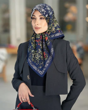 روسری ابریشم توییل دوردستدوز (قواره صد) 30179