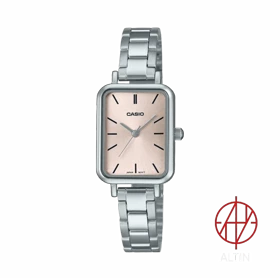 ساعت مچی زنانه کاسیو Casio مدل LTP-V009D-4EU اورجینال با بند استیل و صفحه صورتی