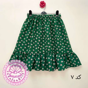 دامن کرپ پفکی کوتاه کالکشن 3 در رنگبندی متنوع (کد1406)