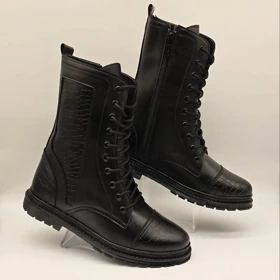 نیم بوت سنگی بغل زیپ