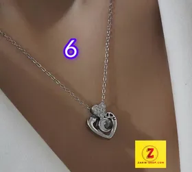 گردنبند زنانه زنانه نگین‌دار طرح جواهر