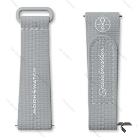 بند رابر امگا سواچ طوسی Swatch-Strap-10734-U