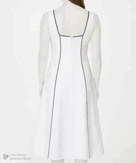 پیراهن لینن ساعت شنی