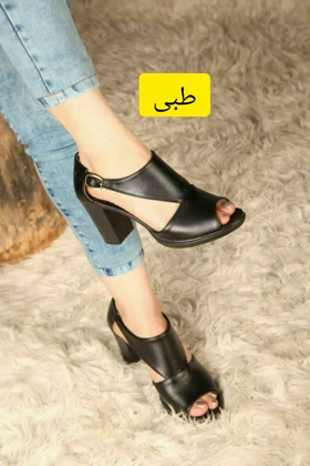 کفش صندل مجلسی طبی زنانه جلو باز کاترینا