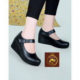 کفش کالج لژدار طبی کارمندی زنانه دخترانه رویال چسبی
