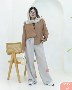 شلوار فول بگ بندی 7437