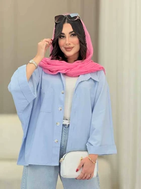 مانتو پانچ تک جیب پشت پیله