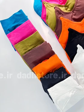 ست نیم‌تنه کاپ‌دار و شورتک پشت چروک کبریتی