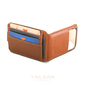 جاکارتی چرم یلسان مدل ایشا کد 136-MC (عسلی)