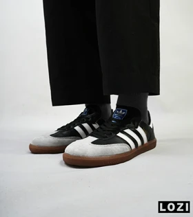کفش کتانی مردانه و زنانه مشکی طوسی قهوه ای ADIDAS Samba