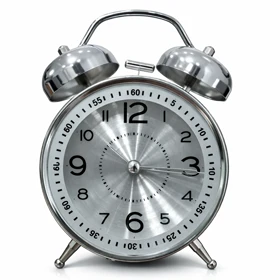 ساعت رومیزی زنگ دار شماتهای صفحه استیل