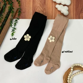 جوراب شلواری پاییزه گل‌دار