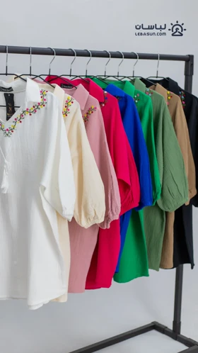 تونیک یقه گلی