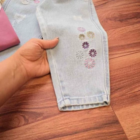 شلوار جین مام استایل دخترانه