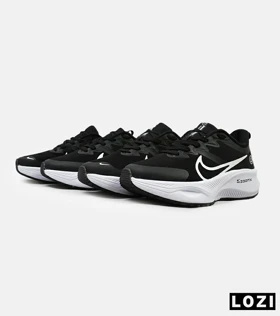 کفش کتانی مردانه و زنانه مشکی سفید مدل 4602 NIKE zoom x smile