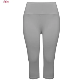 ست تیشرت و شلوارک ورزشی زنانه رنگ طوسی مدل 5223-697p