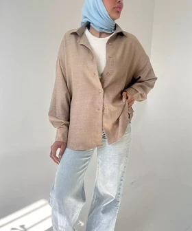 شومیز مانتویی کد SI003 برند ردا