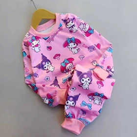 بلوز شلوار مخمل دخترانه طرح کرومی ,تک شاخ وگوزنی