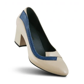 کفش پاشنه‌دار زنانه چرم یلسان مدل سلین کد 682-SHT