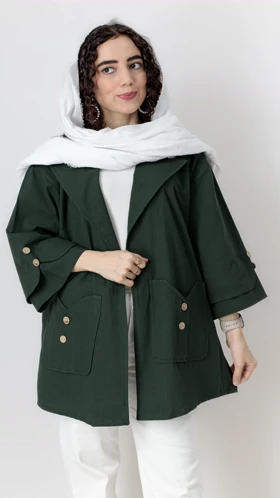 مانتو دو جیب قد 80