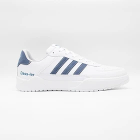 کتانی آدیداس داسلر سفید سرمه ای بزرگپا کد 6063