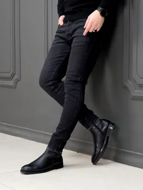 شلوارجین 31903 PULL&BEAR ذغالی
