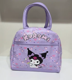 کیف ظرف غذا چرمی وارداتی کرومی برند SANRIO