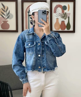 کت جین پایین ریش کد 3289