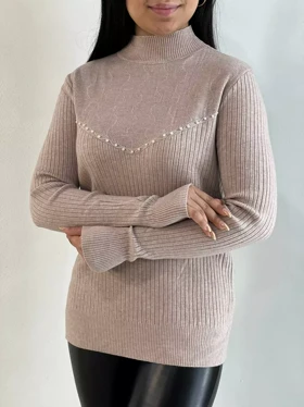 پلیور بافت سینه مروارید کد 5303