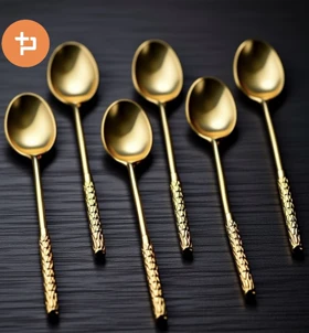 قاشق چای خوری طلایی