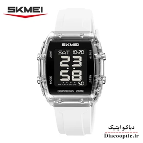 ساعت مچی زنانه برند اسکمی مدل Do-SKMEI 2410بند رابر (سفید)