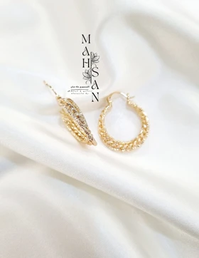 گوشواره زنانه ژوپینگ خاص و جذاب طرح پیچک