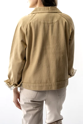 کت آستین رگلان کتان زنانه