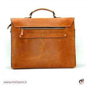 کیف اداری مردانه چرم بافت دار mrch30054